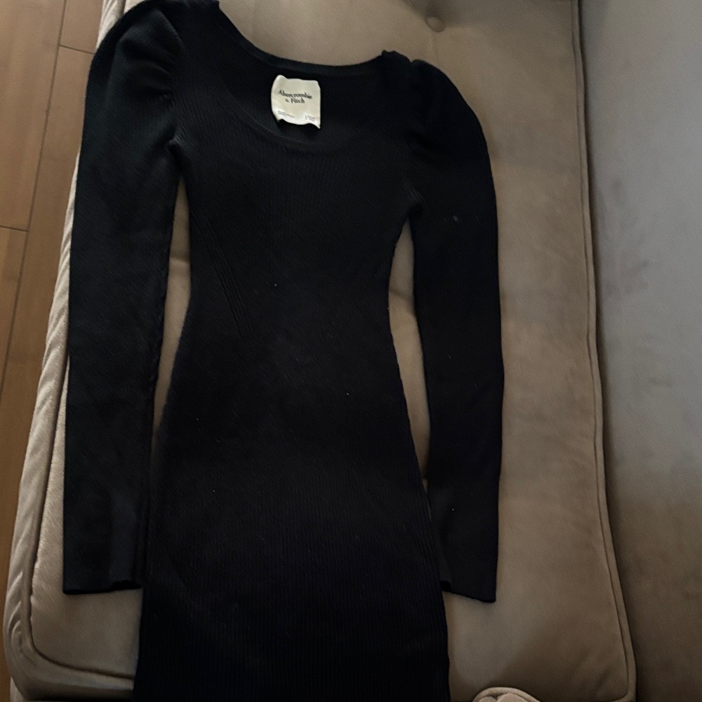 Abercrombie & Fitch Black Long Sleeve Dress